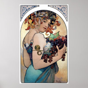 Póster Fruta de Alfons Mucha 1897