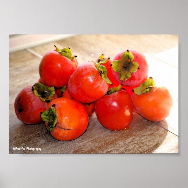 Póster Fruta de caqui (Frente)