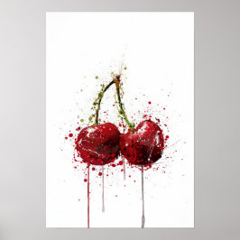 Póster Fruta de cereza 