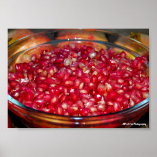 Póster Fruta de Granada en Tazón