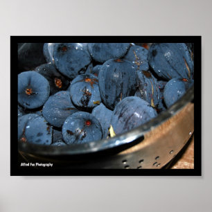 Póster Fruta de higo en colador