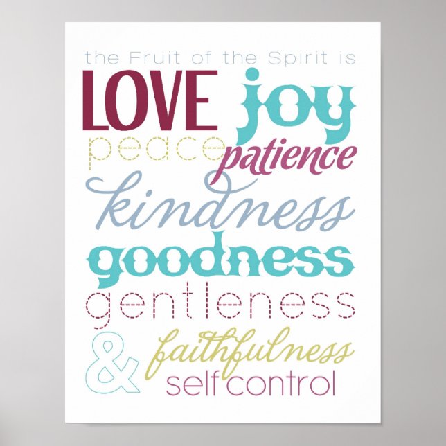 Póster Fruta de las "arándanos" espirituales (Frente)