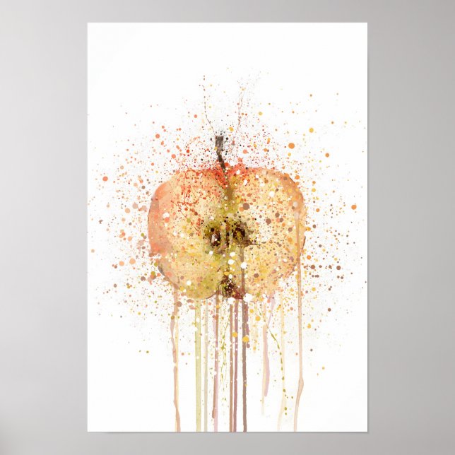 Póster Fruta de manzana (Frente)
