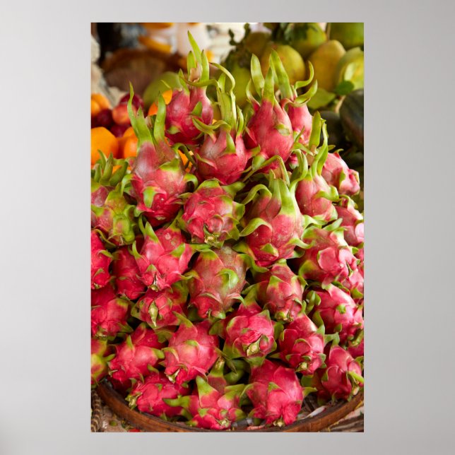 Póster Fruta del dragón | Mercado Can Duoc (Frente)