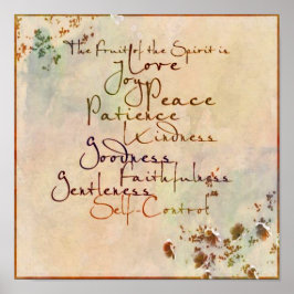 Póster Fruta del espíritu