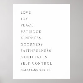 Póster Fruta del Espíritu Galatianos 5:22-23 Poster