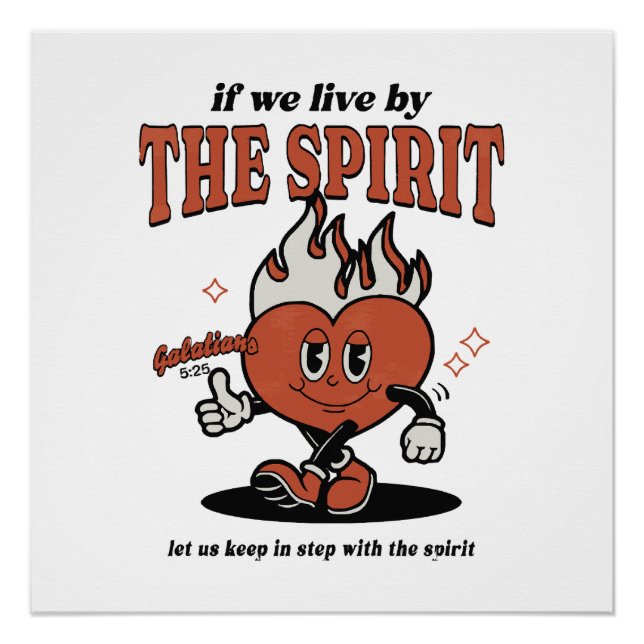 Póster Fruta Del Espíritu - Vive Por El Espíritu (Anverso)
