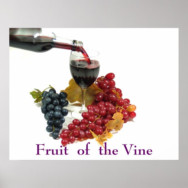 Póster Fruta Del Poster Vino (Frente)