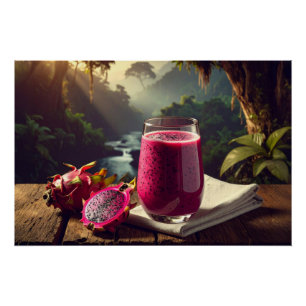 Póster FRUTA DRAGÓN ROJA (Pitahaya Venus) - FRUTAS EXÓTIC