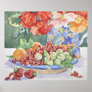 Póster Fruta en una placa 2014