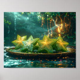 Póster Fruta Estrella - Carambola