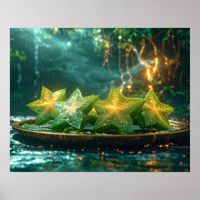 PÓSTER FRUTA ESTRELLA - FRUTAS EXÓTICAS (Frente)