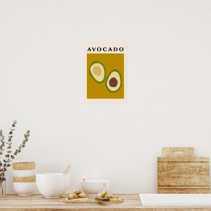 Póster Fruta exótica boho abstracta