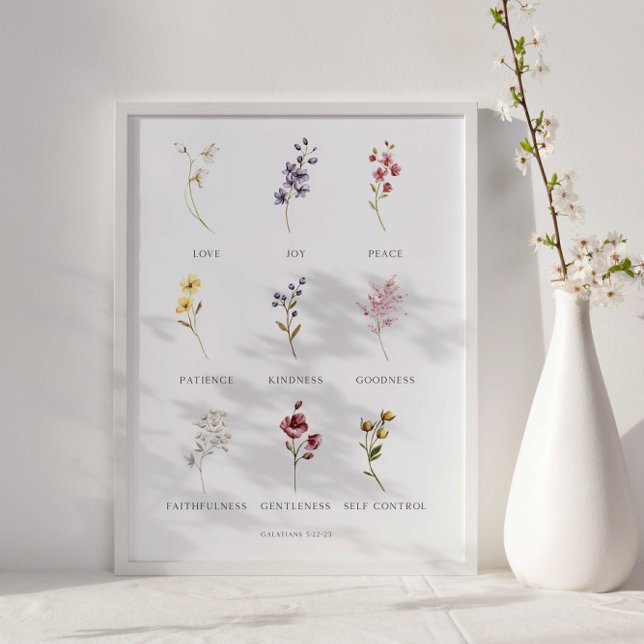 Póster Fruta floral del Espíritu Galatianos 5 Poster (Subido por el creador)