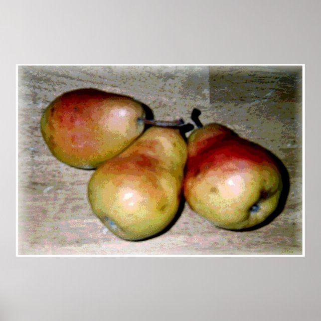 Póster Fruta fotográfica Pears (Frente)