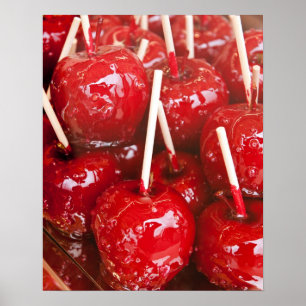 Póster Fruta recubierta de caramelo en el Festival de la 