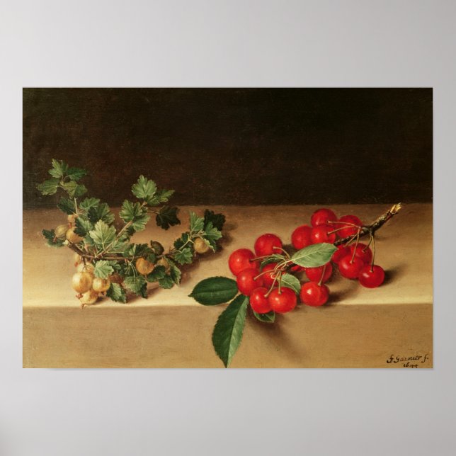 Póster Fruta sobre la mesa, 1644 (Frente)