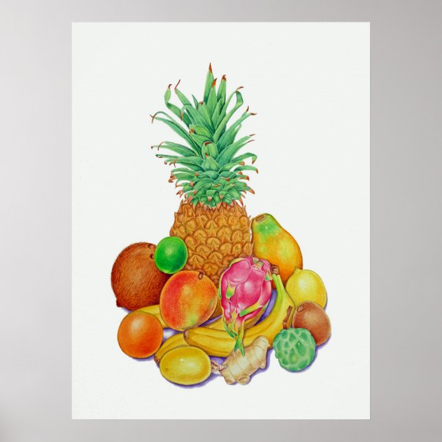 Póster Fruta tropical (Frente)