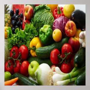 PÓSTER FRUTA Y VERDURAS