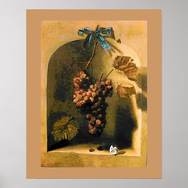 Póster FRUTAS DE LA TEMPORADA -PROSPERIDAD amarillo marró (Frente)