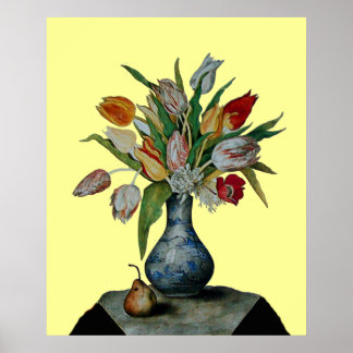 PÓSTER FRUTAS DE LA TEMPORADA - TULIPANES