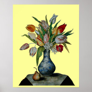 PÓSTER FRUTAS DE LA TEMPORADA - TULIPANES