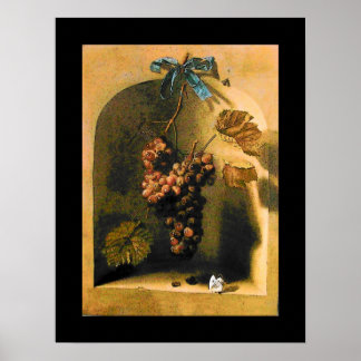 Póster FRUTAS DE TEMPORADA -PROSPERIDAD amarillo marrón n