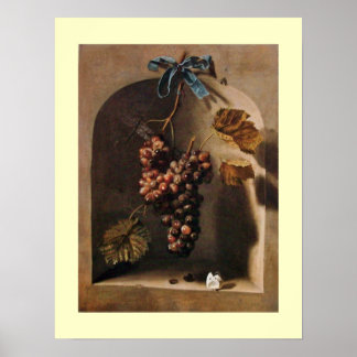 Póster FRUTAS DE TEMPORADA -PROSPERIDAD crema marrón amar