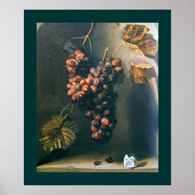 Póster FRUTAS DE TEMPORADA -PROSPERIDAD verde marrón amar (Frente)