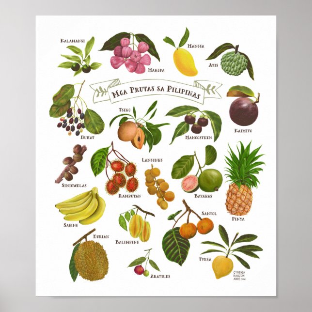 Póster Frutas en Filipinas (Frente)