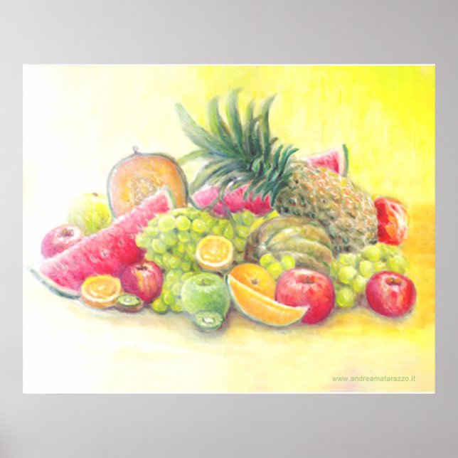 Póster Frutas felices (Frente)
