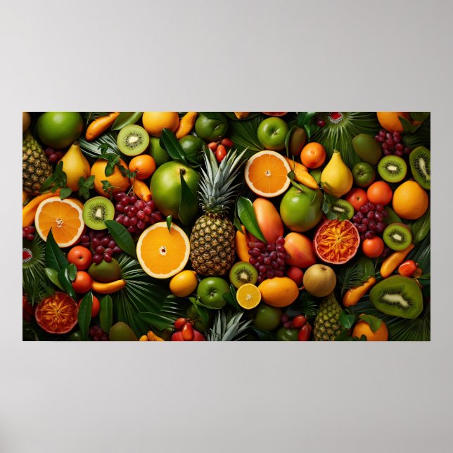 Póster Frutas tropicales (Frente)