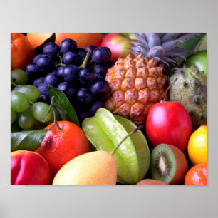 Póster Frutas Tropicales
