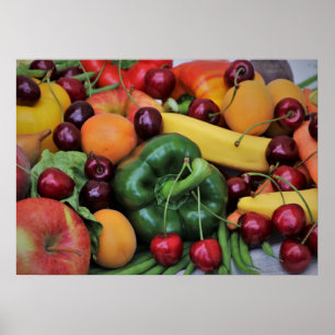Póster Frutas y hortalizas