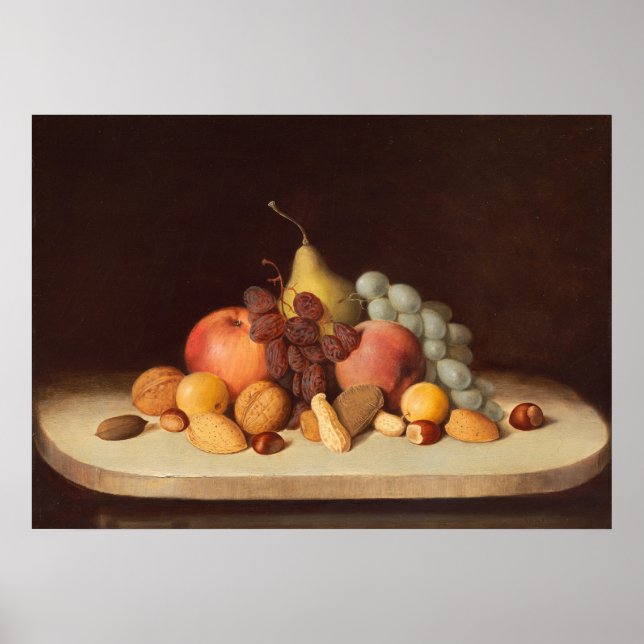 Póster Frutas y nueces - Robert Duncanson Bella Artes Pos (Frente)