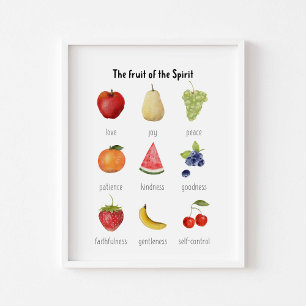 Póster Fruto acuático del poster espiritual