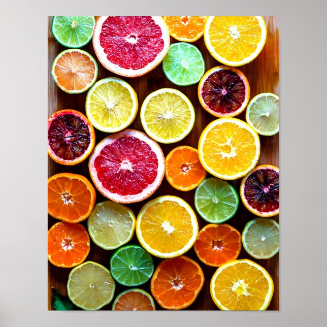 Póster Fruto de cítricos colorido foto de cocina maximali (Frente)