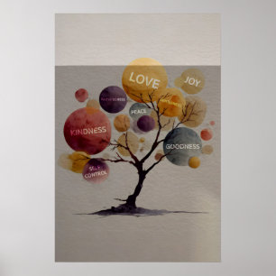 Póster Fruto Del Árbol Del Espíritu – Gálatas 5:22 Modern