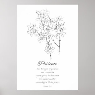 Póster Fruto del Espíritu Romanos 15:5 Escritura Biblia