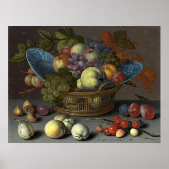 Póster Frutos - Balthasar van der Ast Bella Artes Poster (Frente)