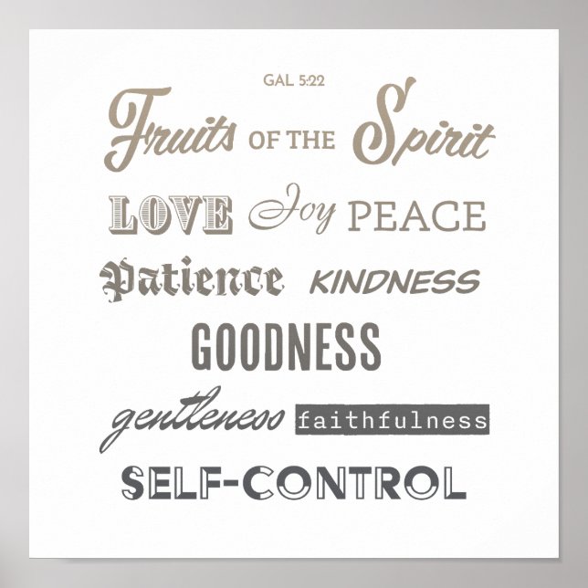 Póster Frutos de la lanza espiritual (Frente)