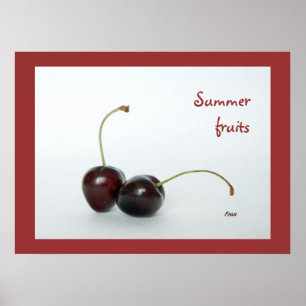 Póster frutos de verano