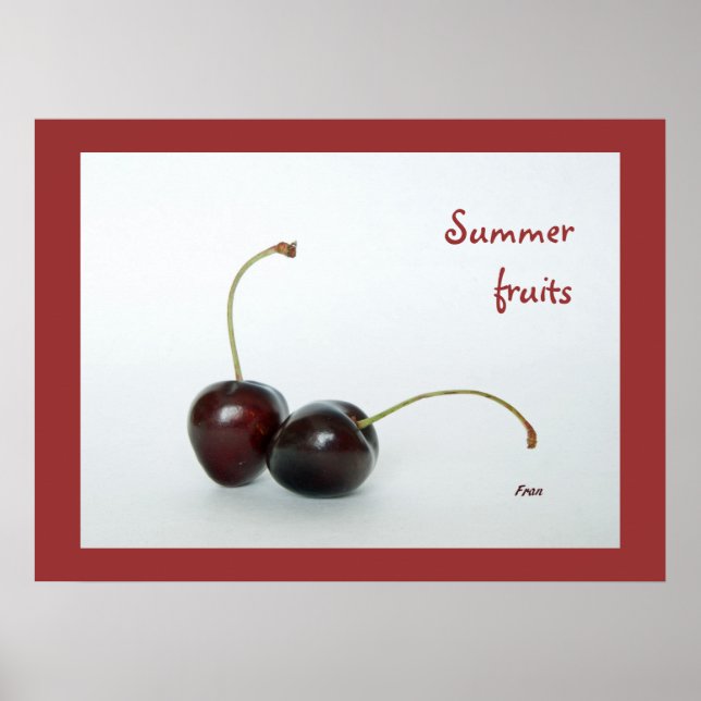 Póster frutos de verano (Frente)