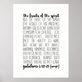 Póster Frutos del espíritu