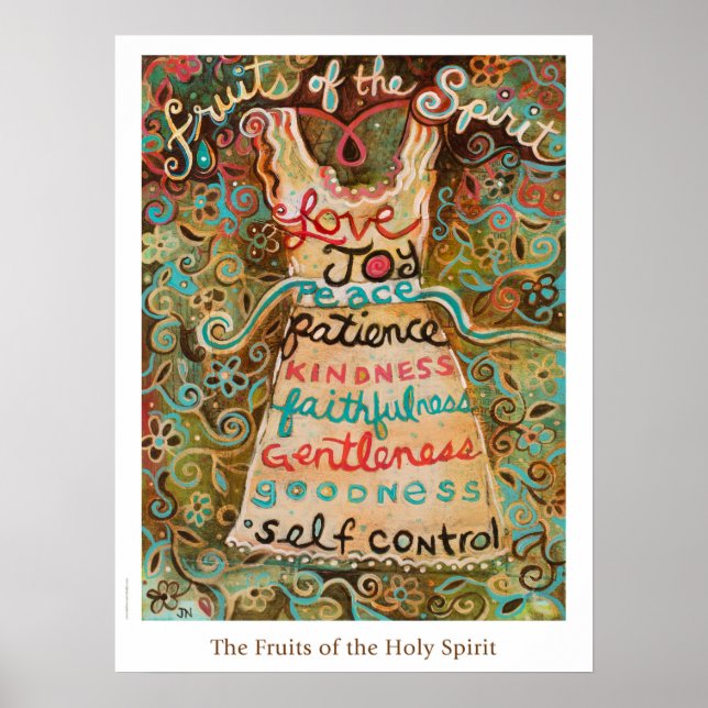 Póster Frutos del Poster del aula del Espíritu Santo (Frente)