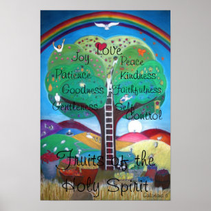 Póster Frutos del Poster del Espíritu Santo