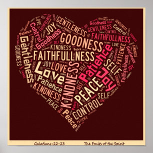 Póster Frutos del Poster espiritual