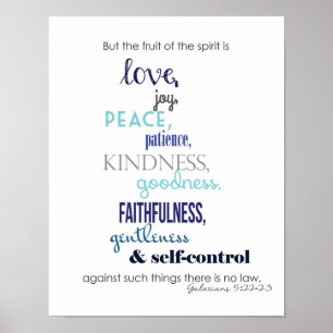 Póster Frutos del Poster espiritual