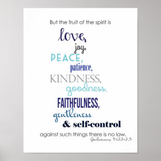 Póster Frutos del Poster espiritual
