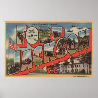 Póster Ft. Jackson, Carolina del Sur - Escena de letras g